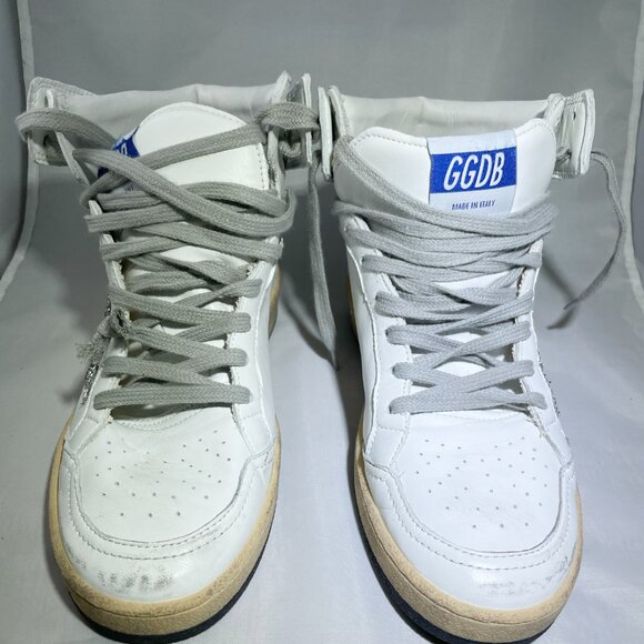 Golden Goose Sky Star Leather High-Top Sneakers EU37 NIB - Picture 8 of 10